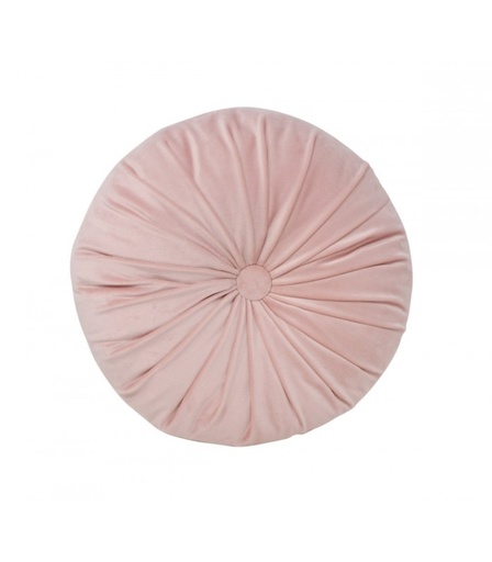 Coussin rond rose