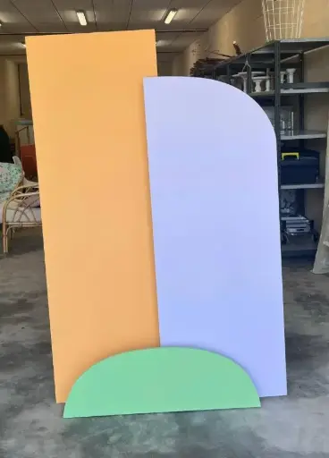 Panneau coloré (accueil, plan de table ou autre utilité)